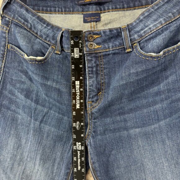 Levi's Slender Boot Cut 525 Jeans Flap Pocket Womens Dark Wash  Denim Pants - Picture 7 of 10